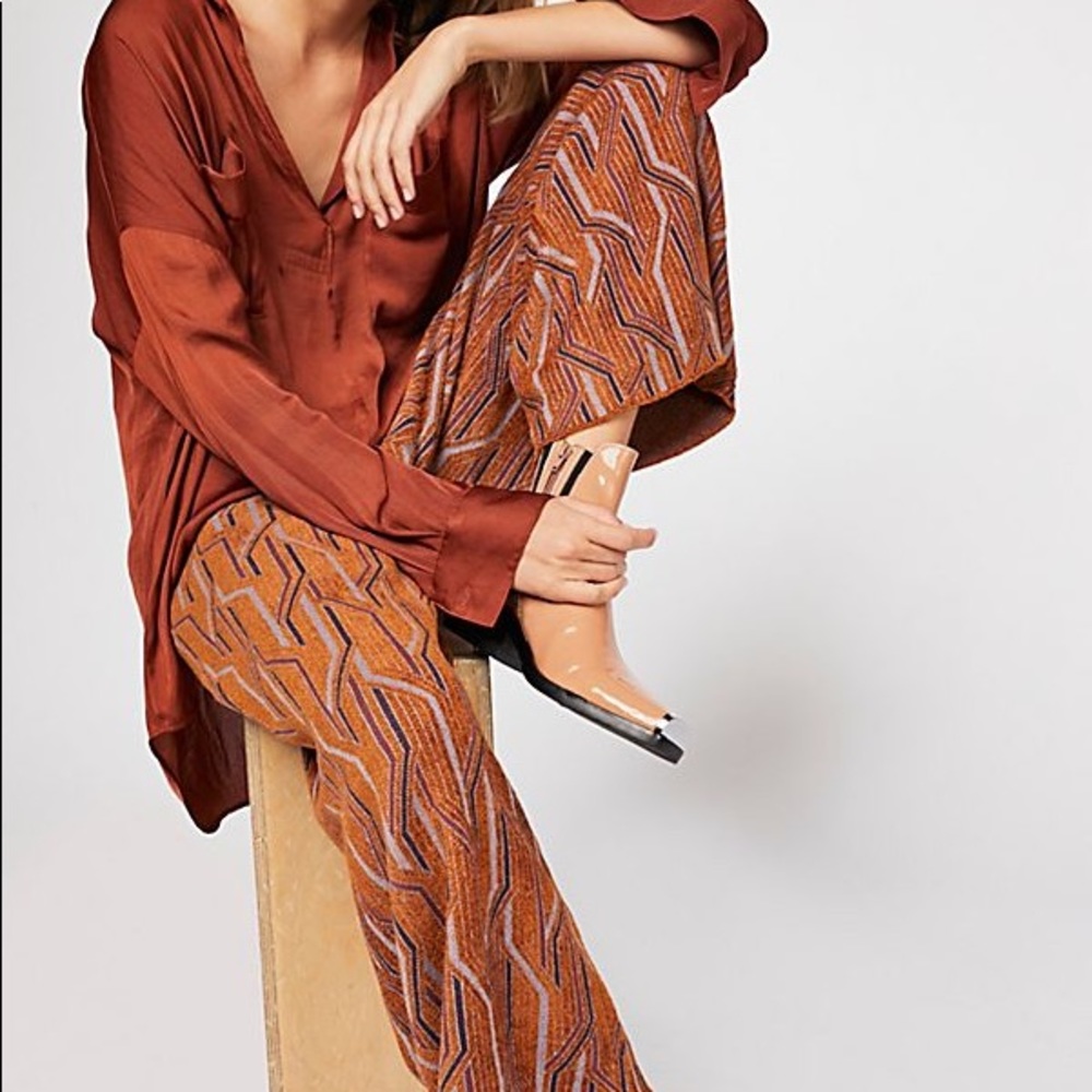 Free People Alina Pull-on Wide Leg Pants S